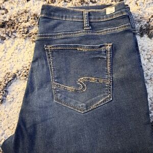 Silver Jeans Women's Dark Blue Boot Cut Jeans